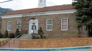White-tailed deer in Manitou Springs, Colorado.