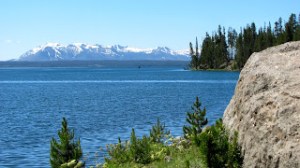 Yellowstone Lake, the largest lake at high elevation (above 7,000 feet) in North America.Photo Credit: Donna Hailson.