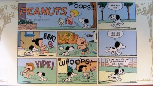 It was not until 1957 that Snoopy walked on his two hind feet like a human.