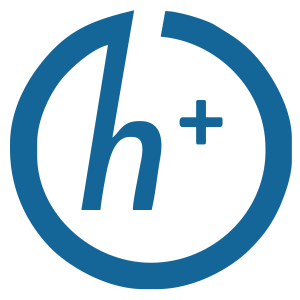 Transhumanism H+ symbol, 2010, by Antonu.