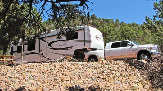 How we roll. Mountaindale Campground, Colorado Springs, Colorado.